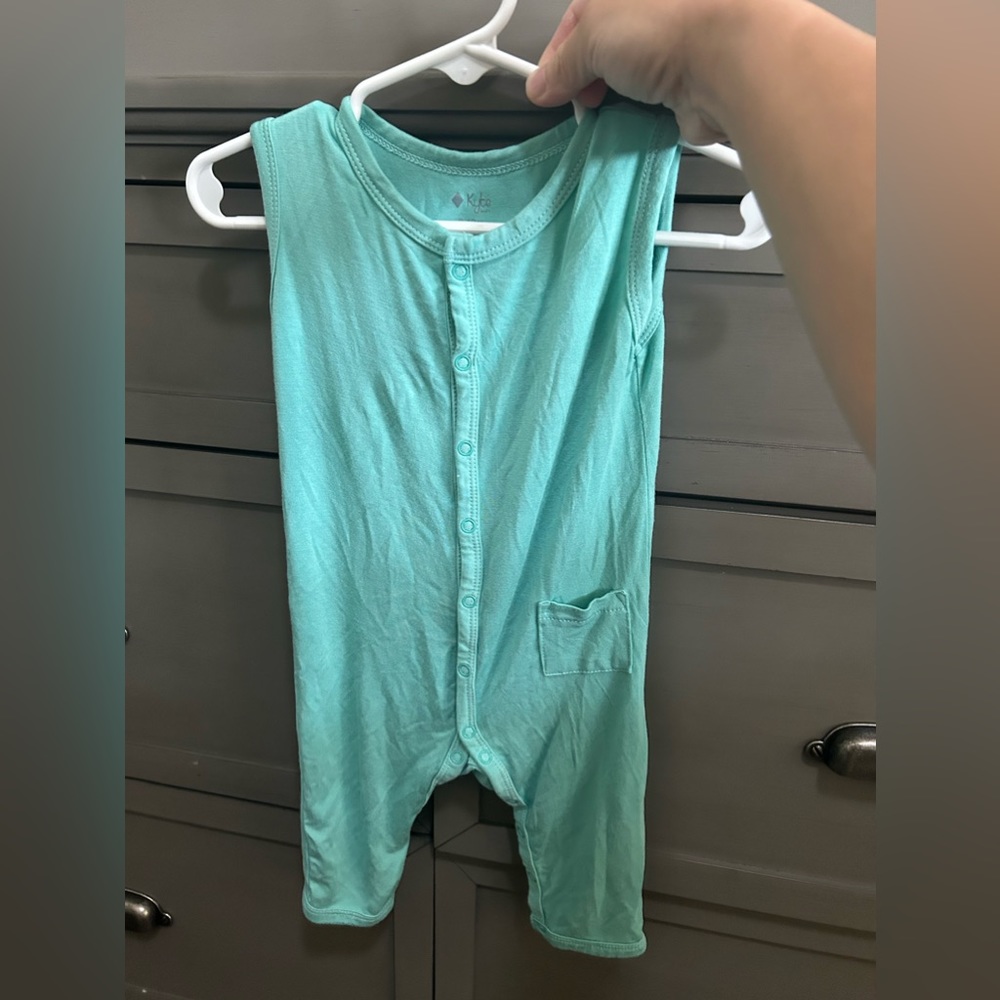 Kyte Sleeveless Romper (Jade) 6-12M